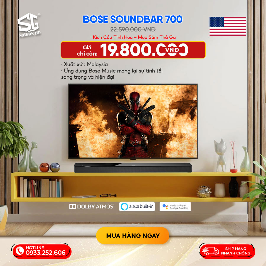 TOP 5 SOUNDBAR ĐỈNH HÀNG MỸ CHUỘNG NHẤT VIỆT NAM 