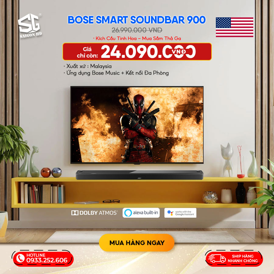 TOP 5 SOUNDBAR ĐỈNH HÀNG MỸ CHUỘNG NHẤT VIỆT NAM 