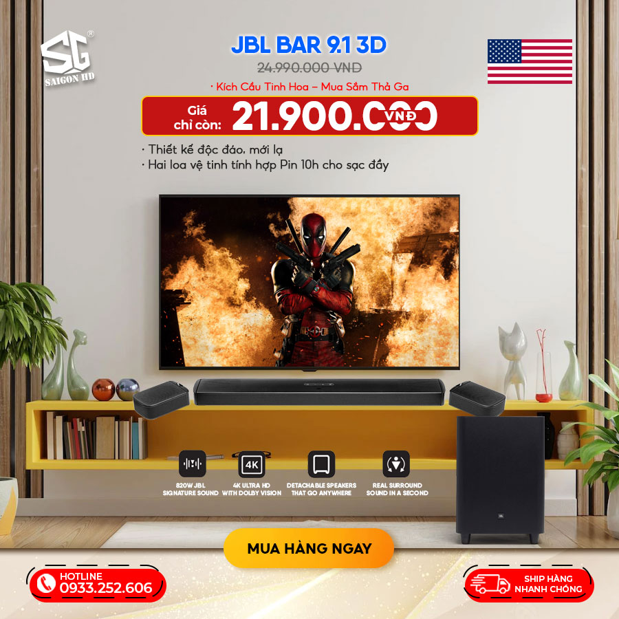 TOP 5 SOUNDBAR ĐỈNH HÀNG MỸ CHUỘNG NHẤT VIỆT NAM 