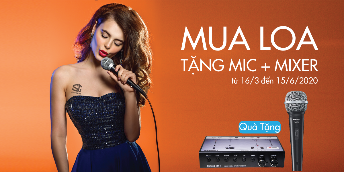 MUA LOA TẶNG MICRO,MIXER