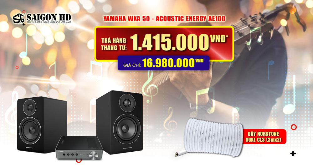 BỘ DÀN NGHE NHẠC YAMAHA WXA 50 - ACOUSTIC ENERGY AE100