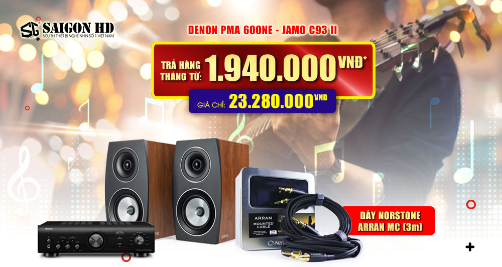 BỘ DÀN NGHE NHẠC DENON PMA 600NE + JAMO C93 II