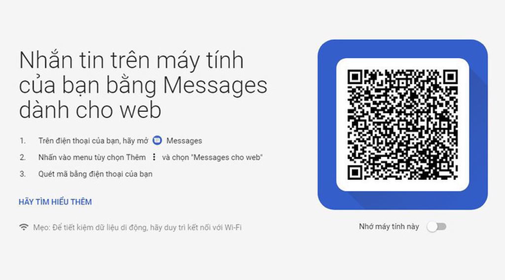 Google cập nhật cho Android Messages: gửi tin nhắn SMS qua máy tính
