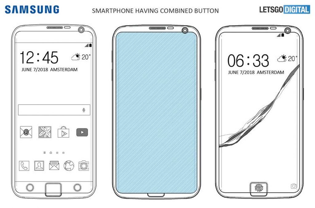 Samsung Galaxy S10 sẽ có cảm biến vân tay nửa trong nửa ngoài màn hình