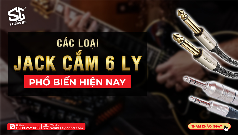 Jack 6 ly - Tìm hiểu về loại giắc cắm âm thanh 6 ly trên thị trường 