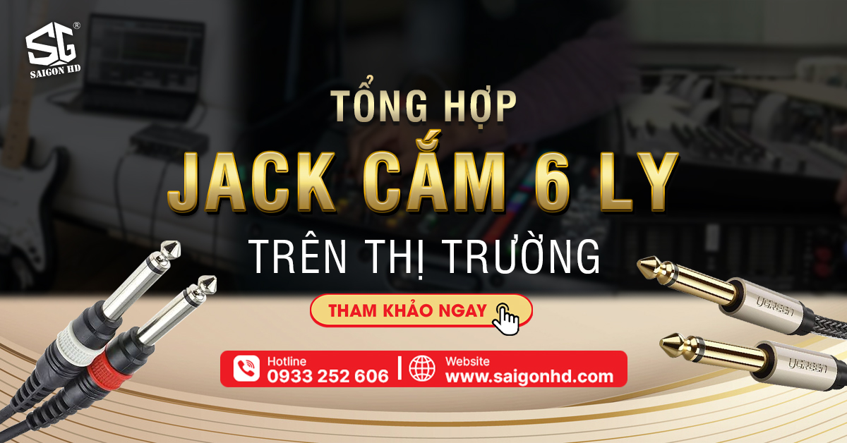 Jack 6 ly - Tìm hiểu về loại giắc cắm âm thanh 6 ly trên thị trường 