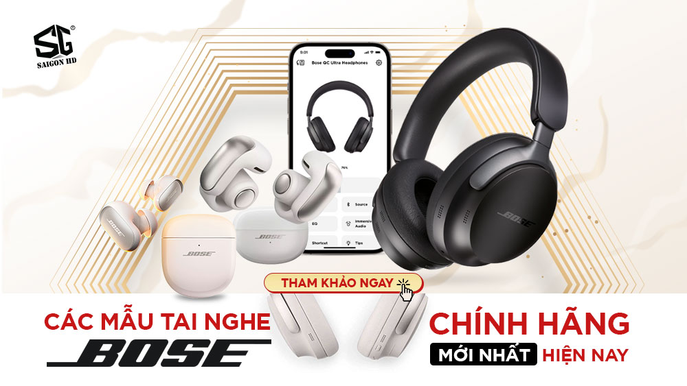 Các mẫu Tai nghe Bose chính hãng mới nhất hiện nay