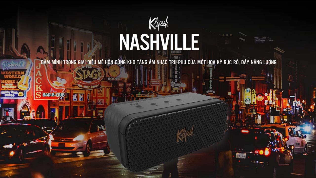 Loa Bluetooth di động Klipsch Nashville ch&iacute;nh h&atilde;ng gi&aacute; rẻ nhất
