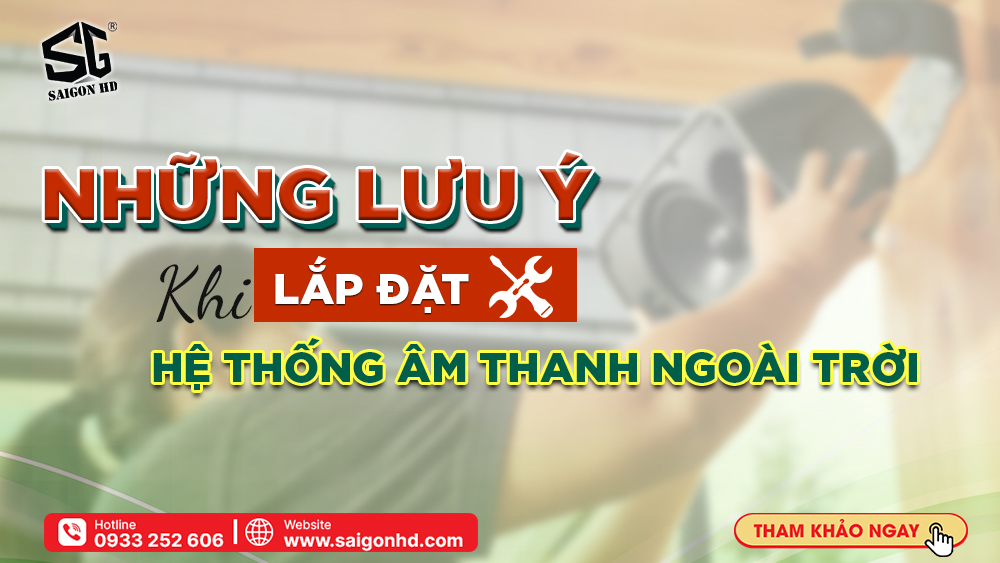 Lắp đặt loa sân vườn & những lưu ý không thể bỏ qua