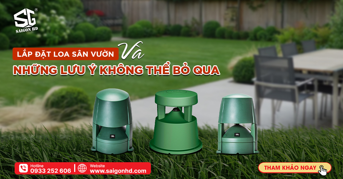 Lắp đặt loa sân vườn & những lưu ý không thể bỏ qua