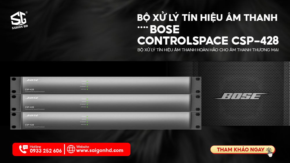 Bộ xử lý tín hiệu âm thanh Bose Controlspace CSP-428