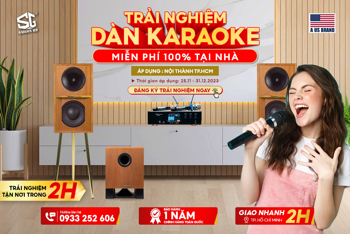 TRẢI NGHIỆM DÀN KARAOKE MIỄN PHÍ 100% TẠI NHÀ