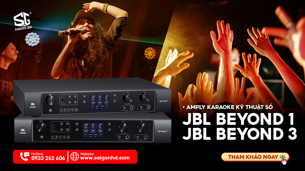 AMPLY KARAOKE KỸ THUẬT SỐ JBL BEYOND 1 & JBL BEYOND 3