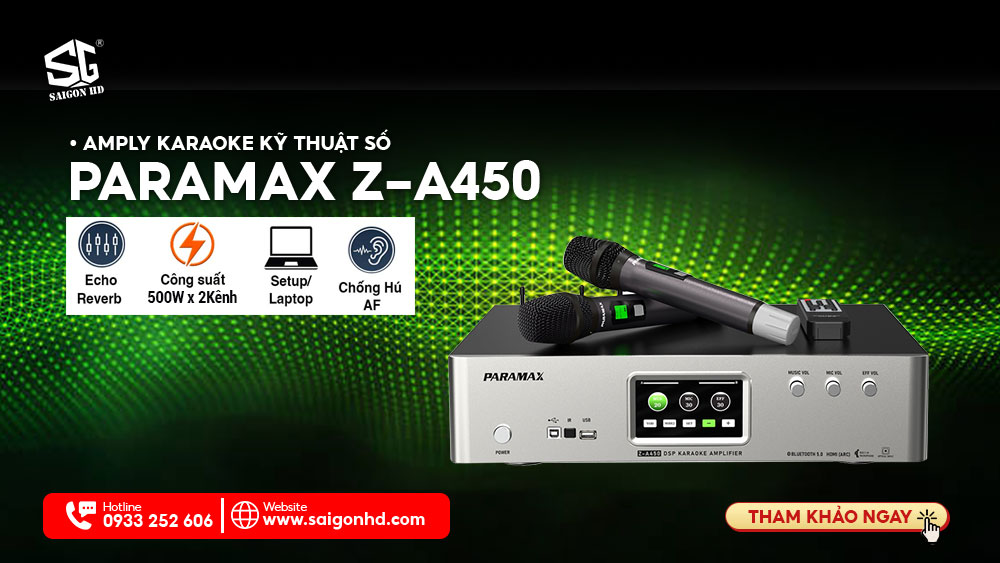 AMPLY KARAOKE KỸ THUẬT SỐ PARAMAX Z-A450