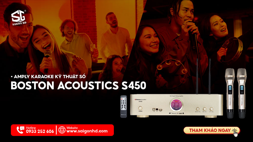 AMPLY KARAOKE KỸ THUẬT SỐ BOSTON ACOUSTICS S450