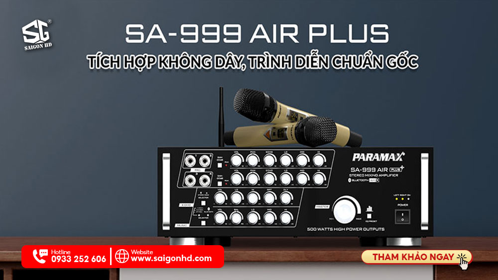 AMPLY KARAOKE KỸ THUẬT SỐ PARAMAX SA-999 AIR PLUS