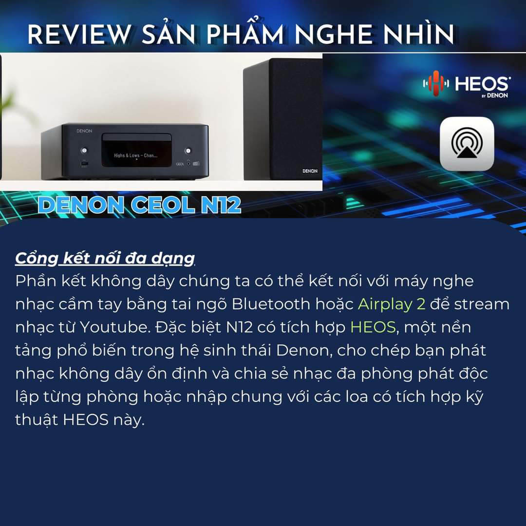 Chuyên gia âm thanh review Denon CEOL N12