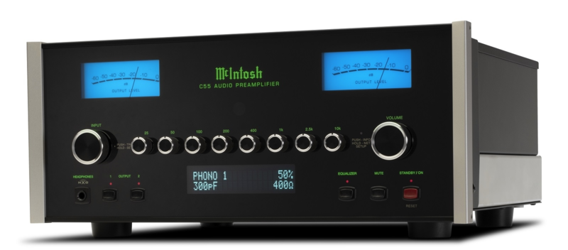 McIntosh C55 & C2800: Bộ đôi preamp đèn và bán dẫn mới nhất từ "gã khổng lồ xanh"