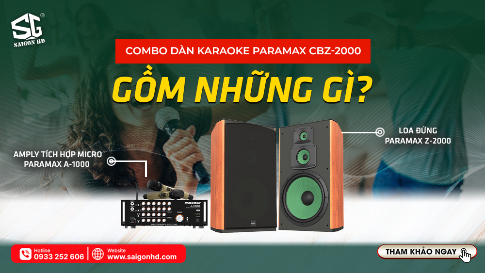 Combo dàn Karaoke Paramax CBX-2000 gồm những gì?