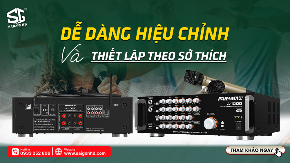 Dễ dàng hiệu chỉnh và thiết lập theo sở thích