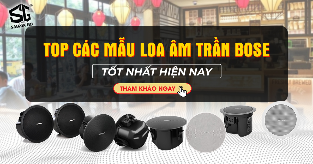 Top các mẫu loa âm trần Bose tốt nhất hiện nay