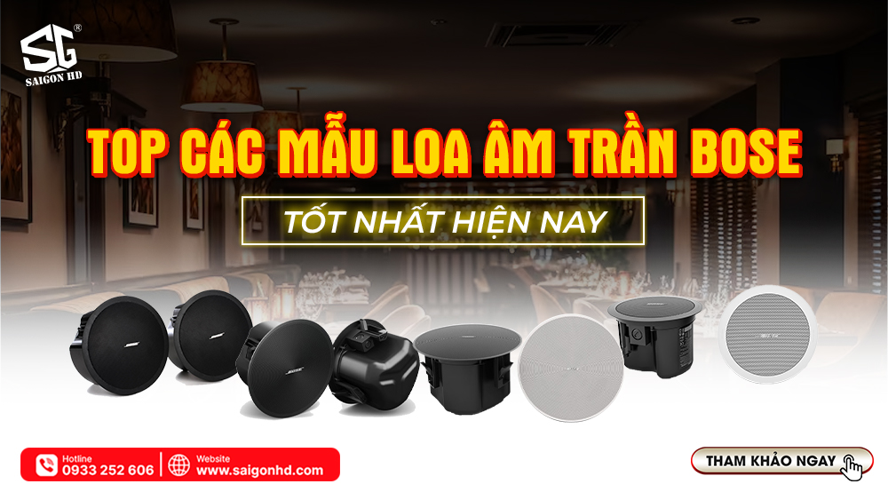 Top các mẫu loa âm trần Bose tốt nhất hiện nay 