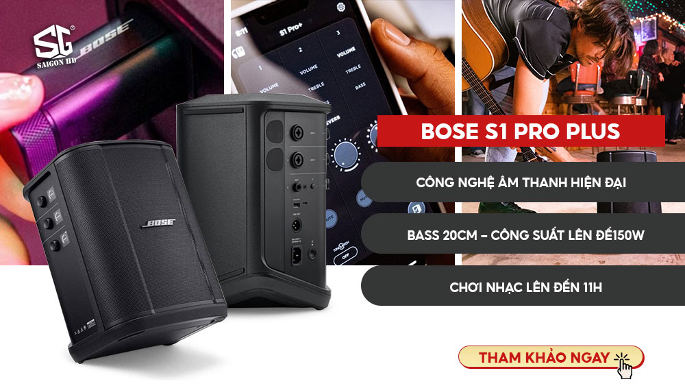 Loa karaoke Bluetooth di động Bose S1 Pro Plus