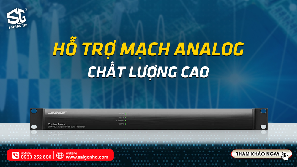 Hỗ trợ mạch analog chất lượng cao