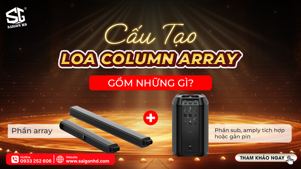 Cấu Tạo Loa Column Array Gồm Những Gì?