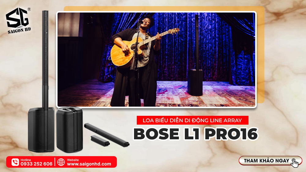 Loa Biểu Diễn Di Động Line Array Bose L1 Pro16