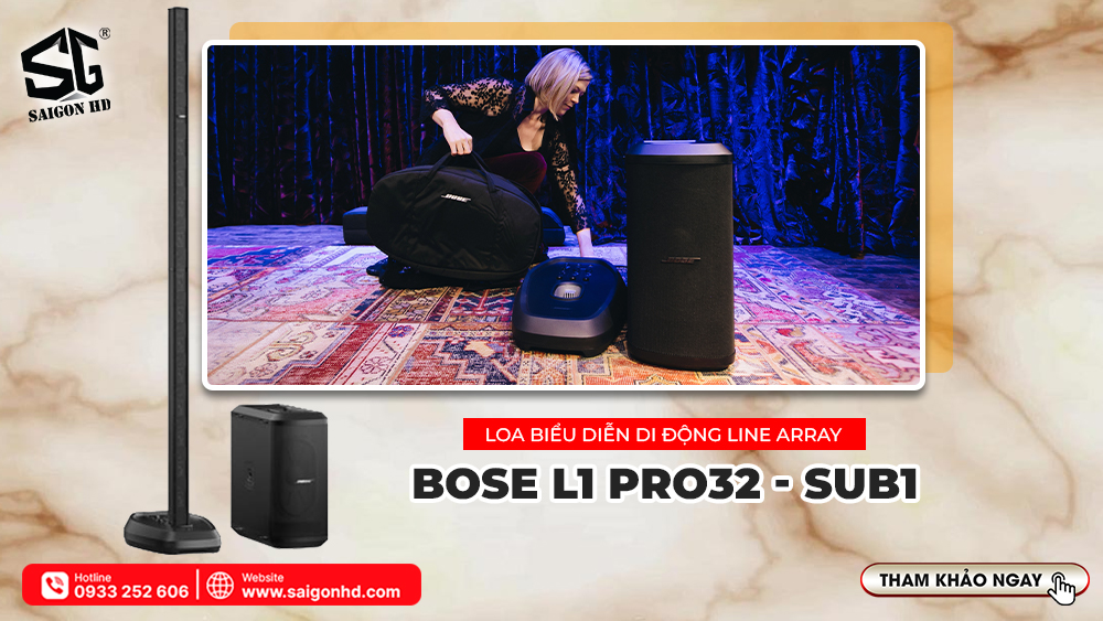 Loa Biểu Diễn Di Động Line Array Bose L1 Pro32-Sub1