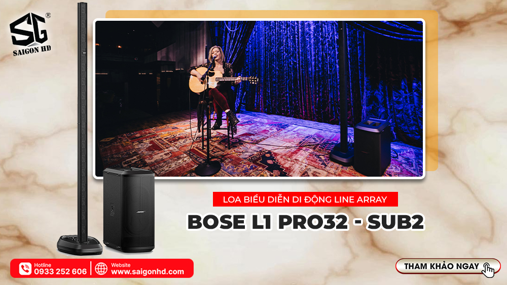 Loa Biểu Diễn Di Động Line Array Bose L1 Pro32-Sub2