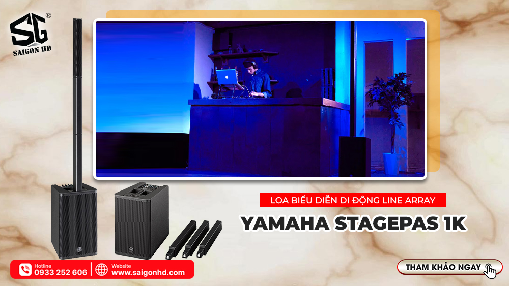 Loa Biểu Diễn Di Động Line Array Yamaha Stagepas 1K