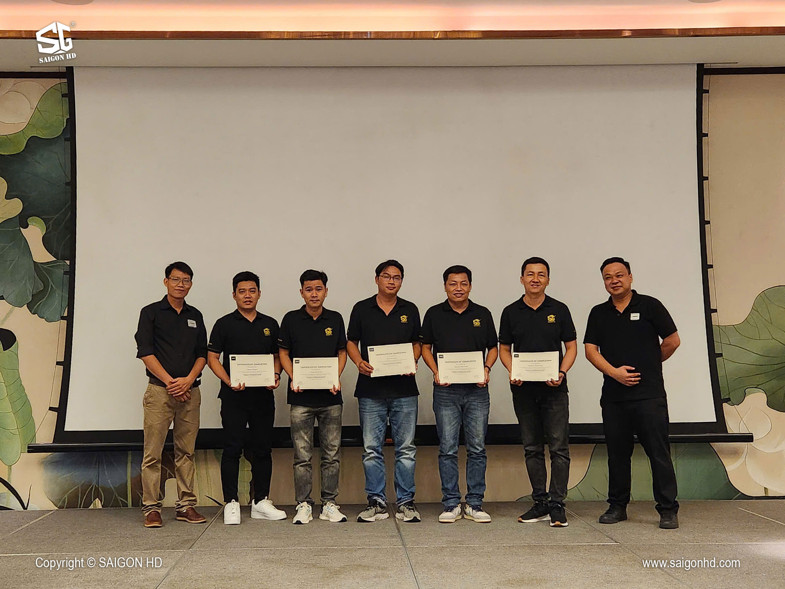 Chứng nhận hoàn thành quá trình Training các sản phẩm âm thanh chuyên nghiệp mới nhất 2025 của Bose Professional cho nhân viên SAIGON HD