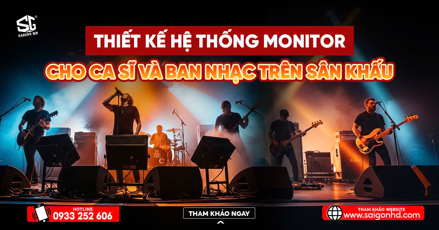 Thiết Kế Hệ Thống Monitor Cho Ca Sĩ Và Ban Nhạc Trên Sân Khấu