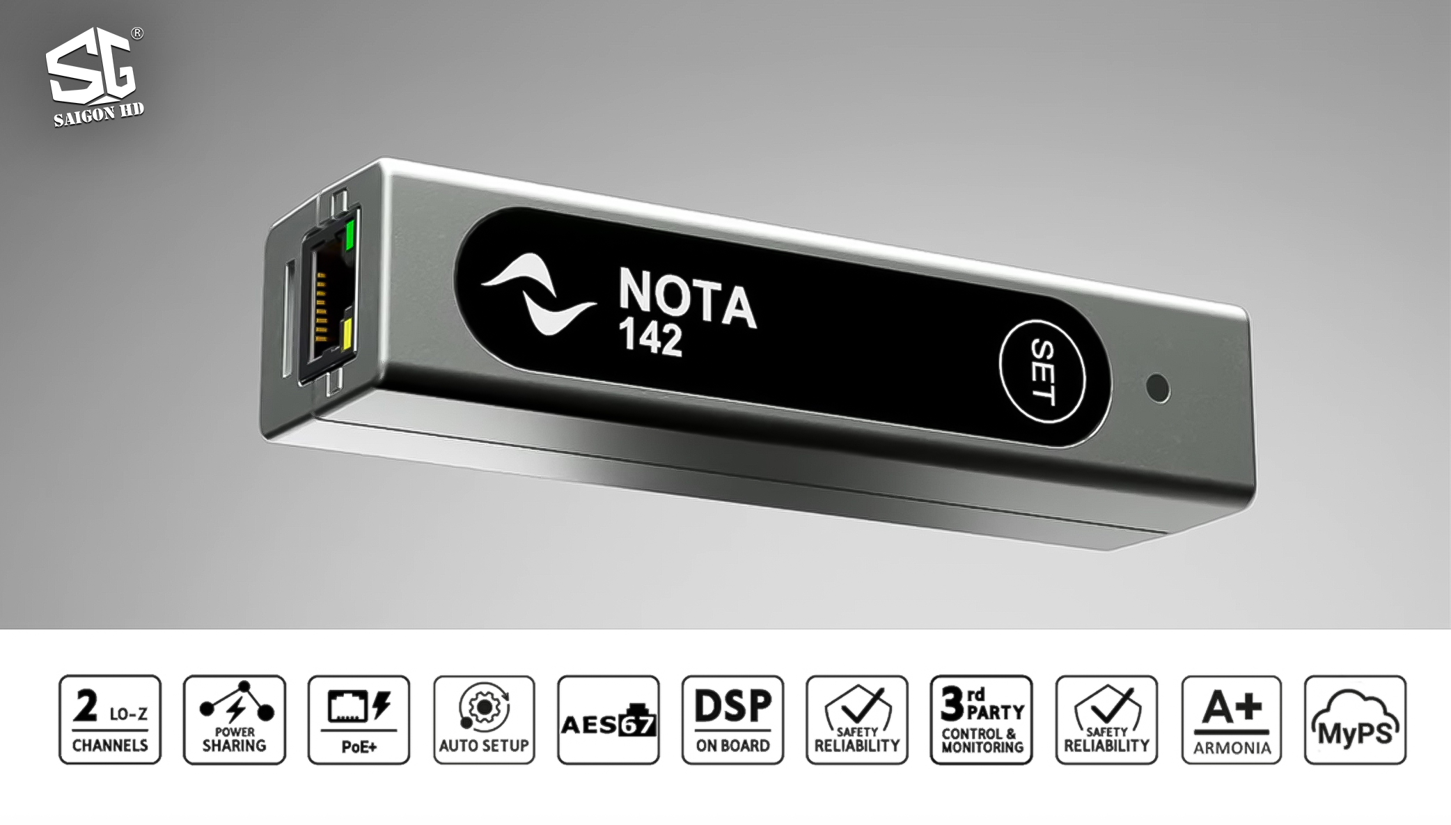 Powersoft NOTA 142 – Giải Pháp Khuếch Đại Âm Thanh Chuyên Nghiệp Cho Dự Án Âm Thanh Hiện Đại