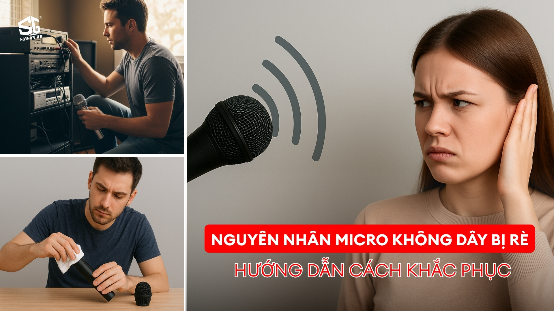Nguyên Nhân Micro Không Dây Bị Rè. Hướng Dẫn Cách Khắc Phục