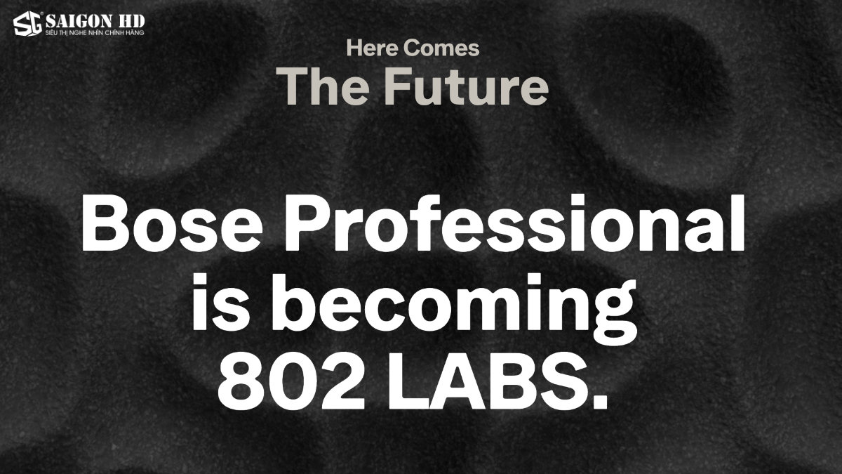 802 LABS - Bộ nhận diện thương hiệu mới của Bose Professional từ 2027