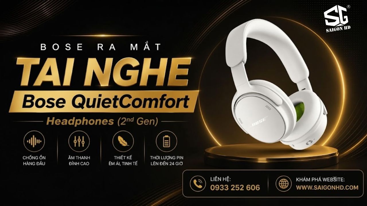 Bose QuietComfort Headphones (2nd Gen) c&oacute; g&igrave; mới? Tai nghe chống ồn thế hệ mới ch&iacute;nh thức ra mắt
