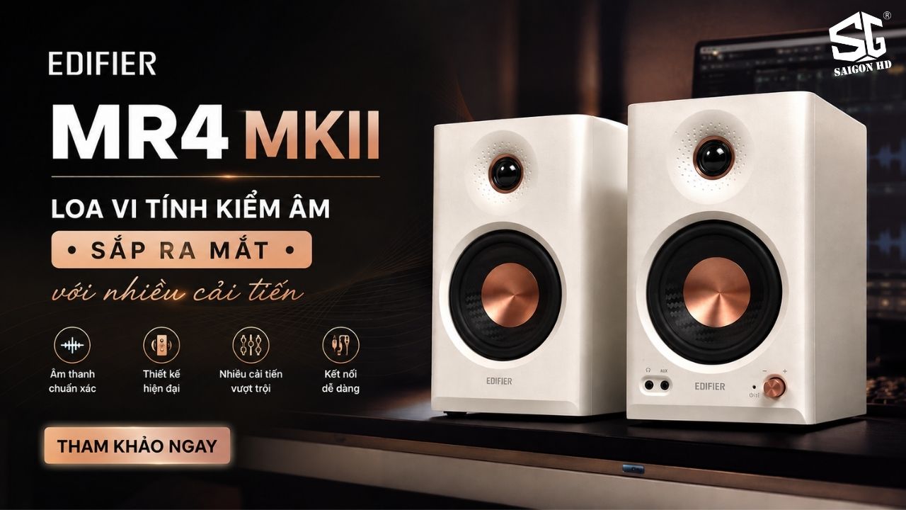 Edifier MR4 MKII: Loa vi t&iacute;nh kiểm &acirc;m sắp ra mắt với nhiều cải tiến