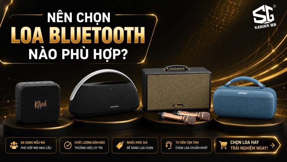 Kh&aacute;m ph&aacute; loa Bluetooth: C&aacute;c d&ograve;ng loa phổ biến v&agrave; c&aacute;ch lựa chọn ph&ugrave; hợp