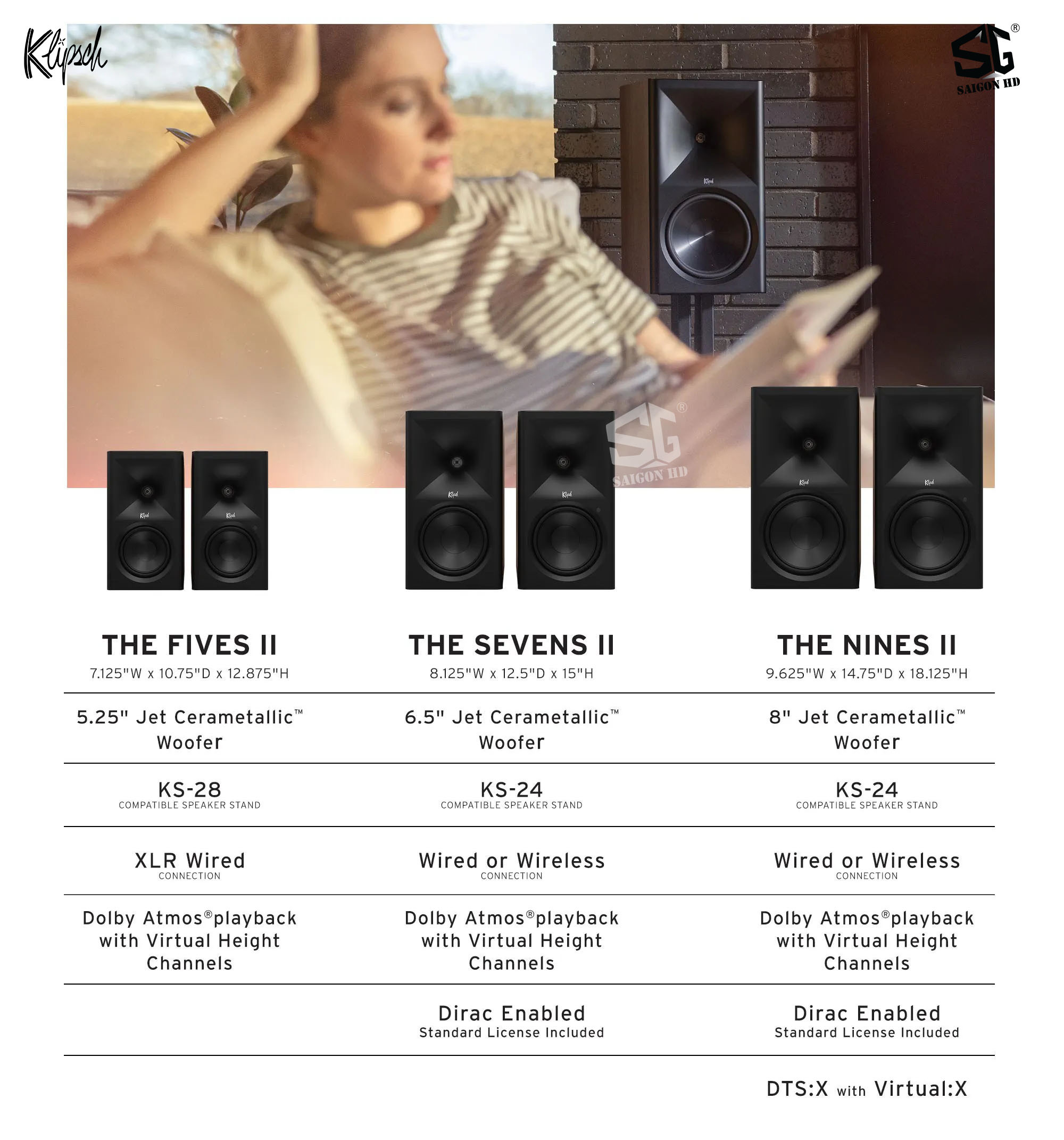 Klipsch ch&iacute;nh thức ra mắt bộ ba loa nghe nhạc chủ động Klipsch The Fives II - Klipsch The Sevens II - Klipsch The Nines II ch&iacute;nh h&atilde;ng mới nhất gi&aacute; rẻ nhất