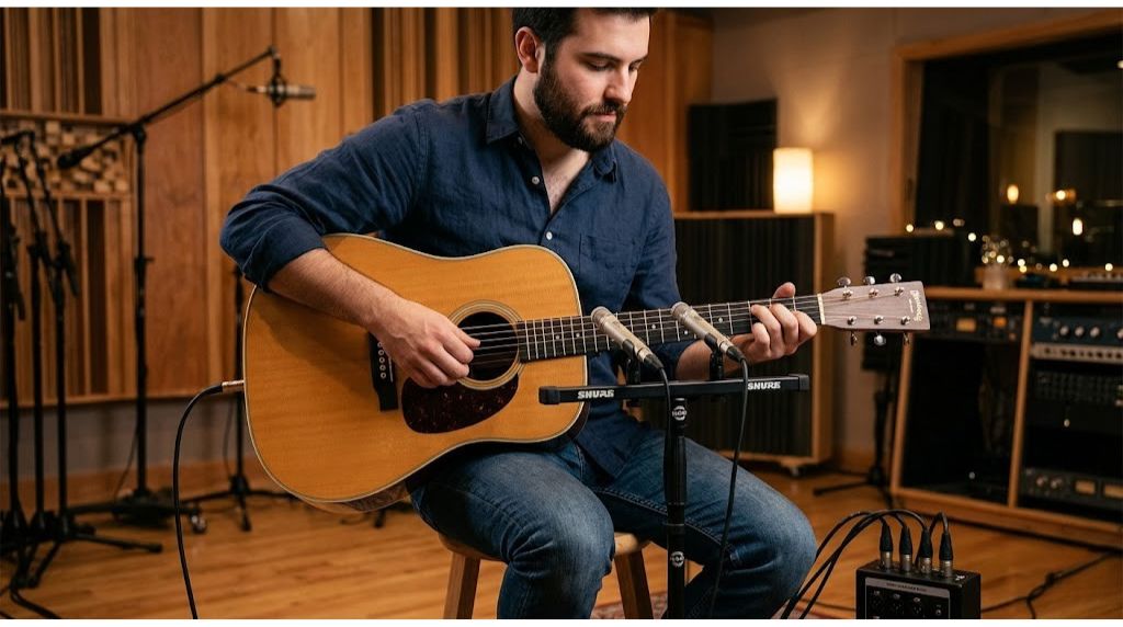 Kỹ thuật thu &acirc;m nhạc cụ: Guitar, piano, trống chuẩn ph&ograve;ng thu