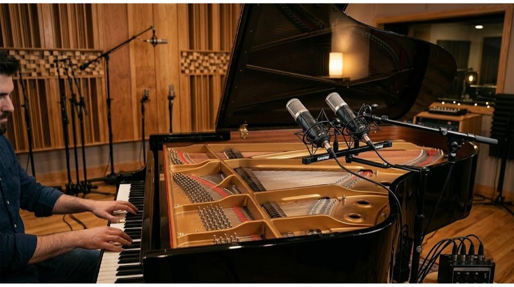 Kỹ thuật thu &acirc;m nhạc cụ: Guitar, piano, trống chuẩn ph&ograve;ng thu