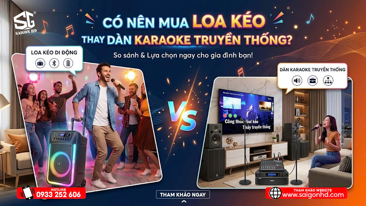 C&oacute; n&ecirc;n mua loa k&eacute;o thay cho d&agrave;n karaoke truyền thống?