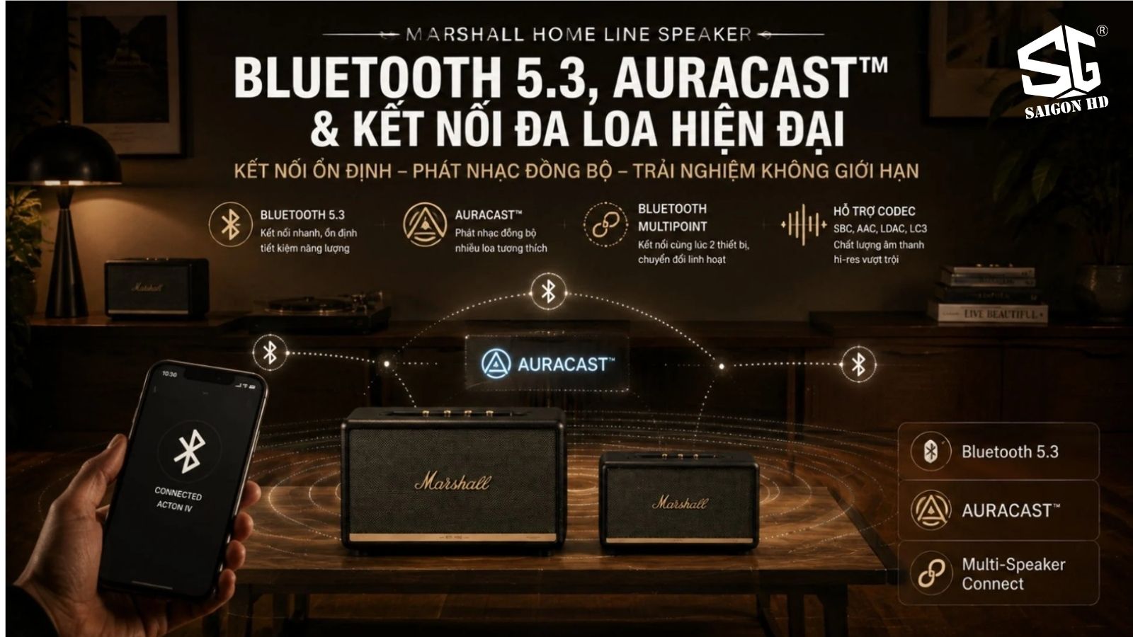 Marshall Acton IV v&agrave; Stanmore IV: Kh&aacute;m ph&aacute; thế hệ loa Homeline mới