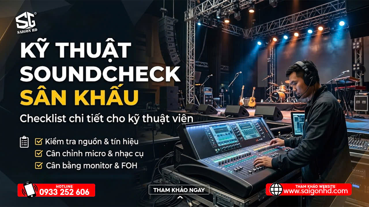 Kỹ Thuật Soundcheck S&acirc;n Khấu: Checklist Chi Tiết Cho Kỹ Thuật Vi&ecirc;n