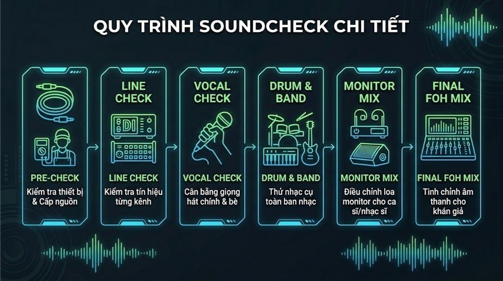 Kỹ Thuật Soundcheck S&acirc;n Khấu: Checklist Chi Tiết Cho Kỹ Thuật Vi&ecirc;n