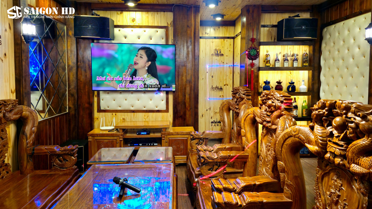 D&agrave;n &acirc;m thanh Karaoke gia đ&igrave;nh với loa JBL Pasion 8 ch&iacute;nh h&atilde;ng