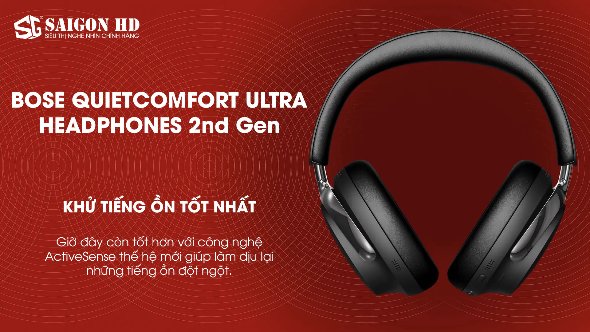 Tai nghe chụp tai Bluetooth kh&ocirc;ng d&acirc;y chống ồn Bose QuietComfort Ultra Headphones 2nd Gen ch&iacute;nh h&atilde;ng gi&aacute; rẻ nhất